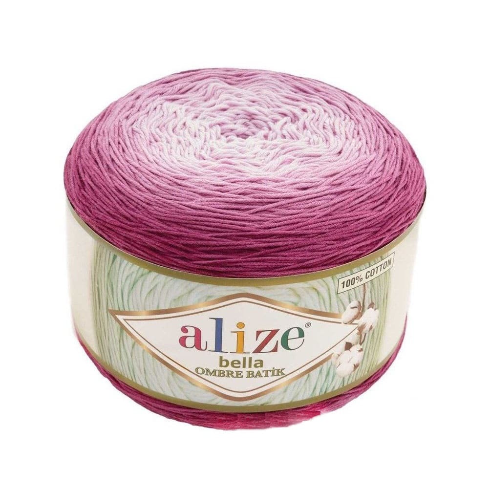 Пряжа Alize Bella Ombre Batik цвет 7431, Фуксия