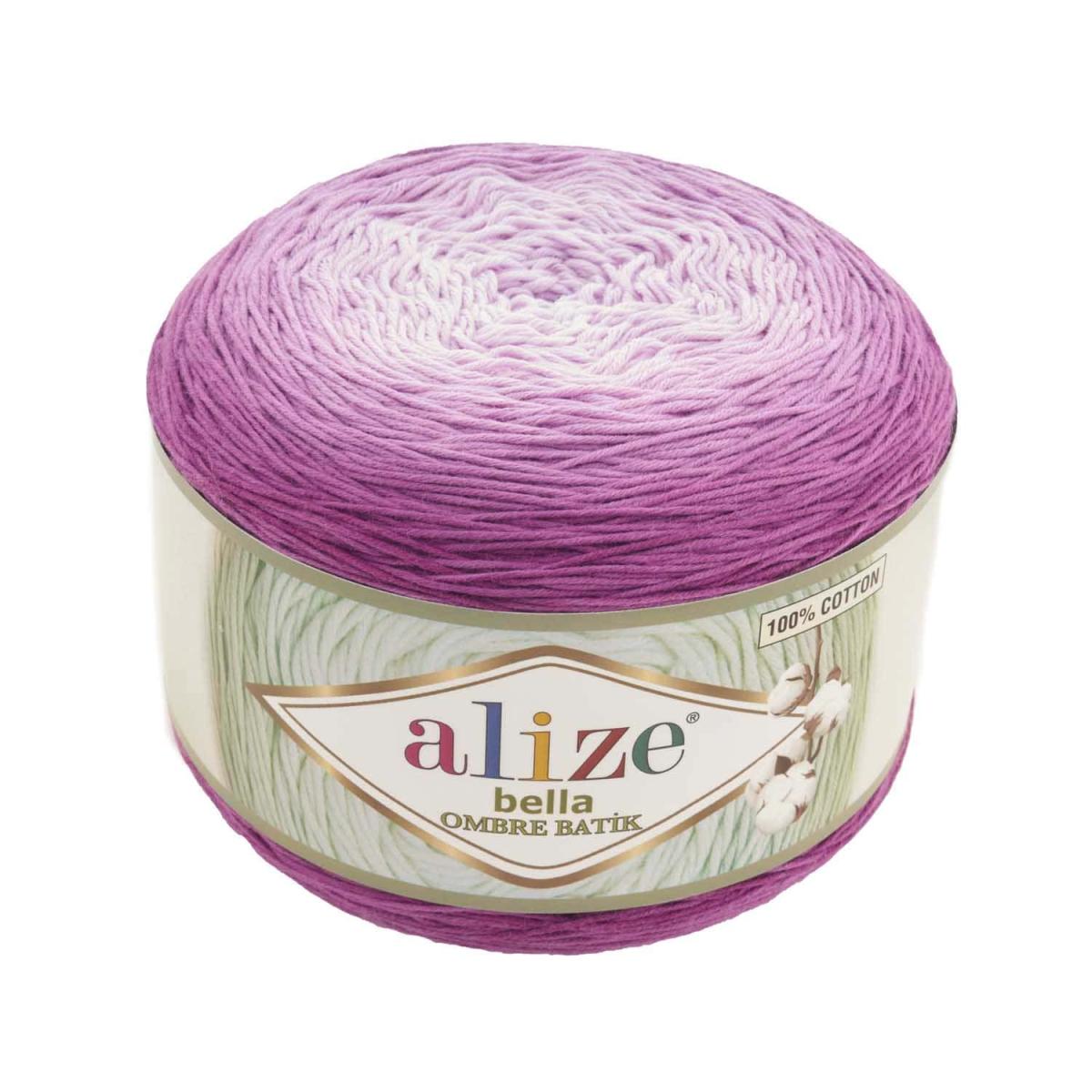 Пряжа Alize Bella Ombre Batik цвет 7429, Сиреневая мечта