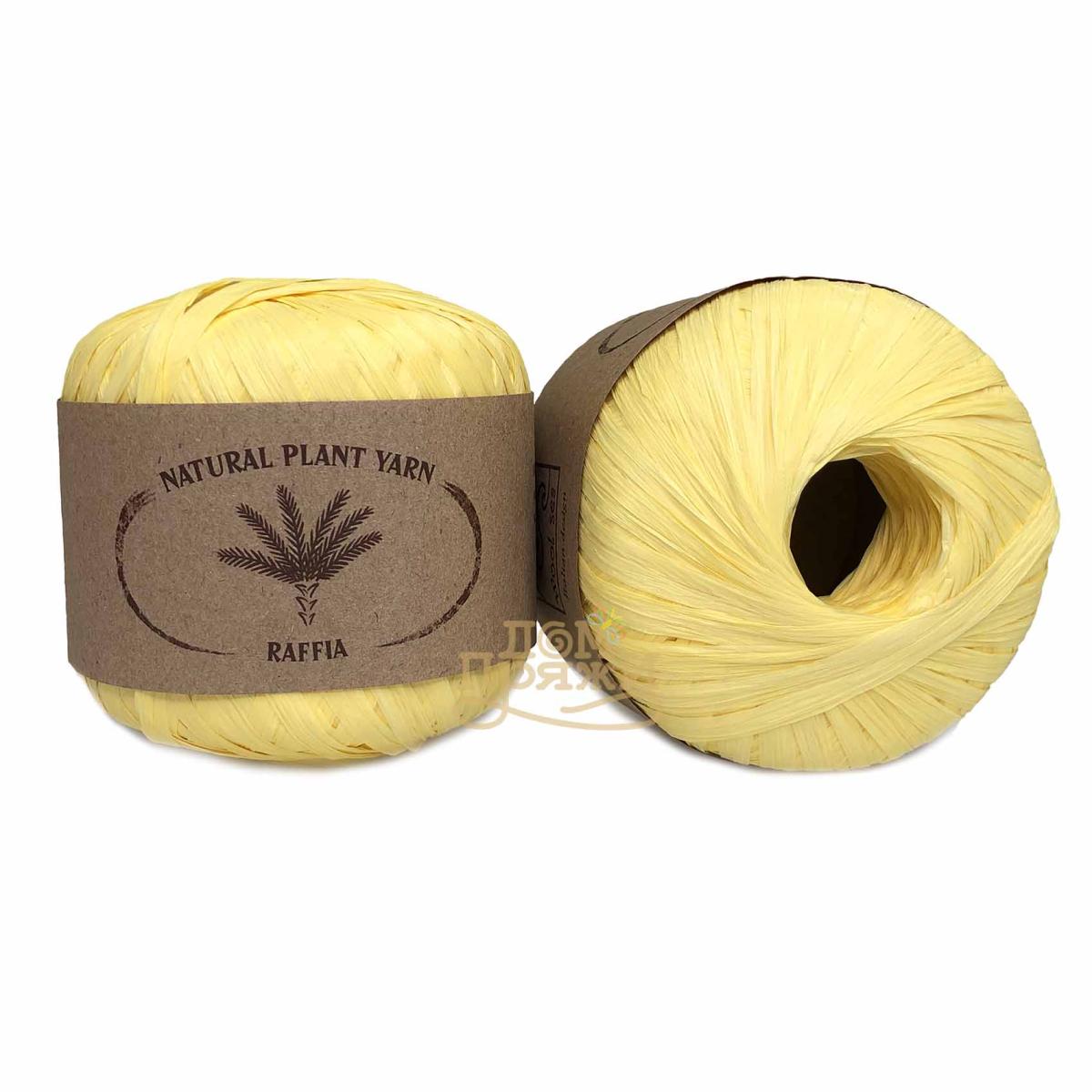 Пряжа Wool sea Raffia Wool sea цвет 104, Желтый