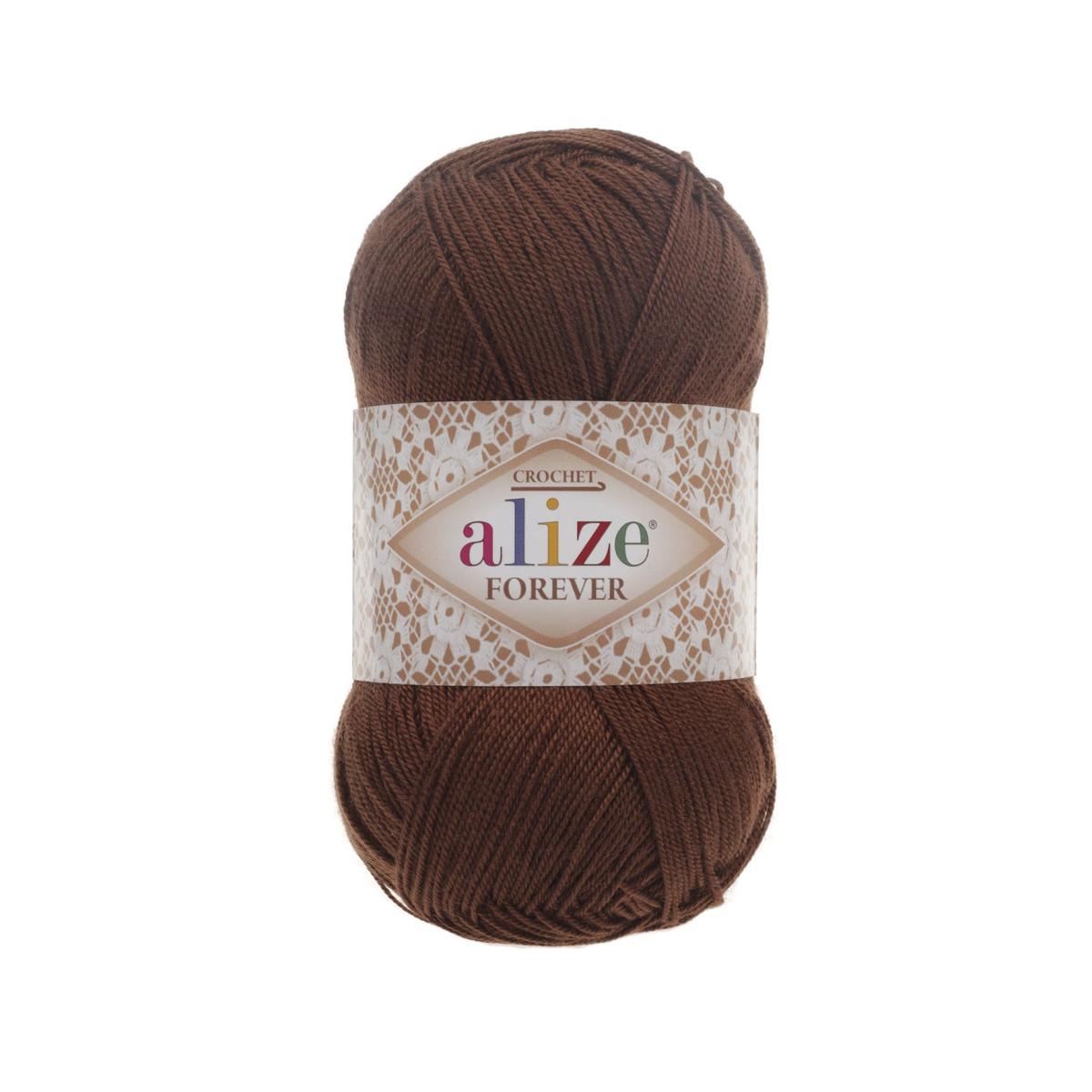 Пряжа Alize Forever цвет 150, Каштановый