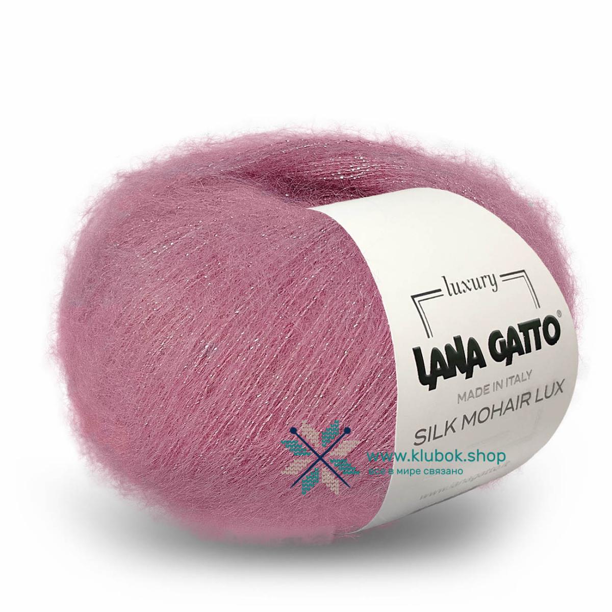 Пряжа Lana Gatto Silk Mohair Lux цвет 7259, Розовый