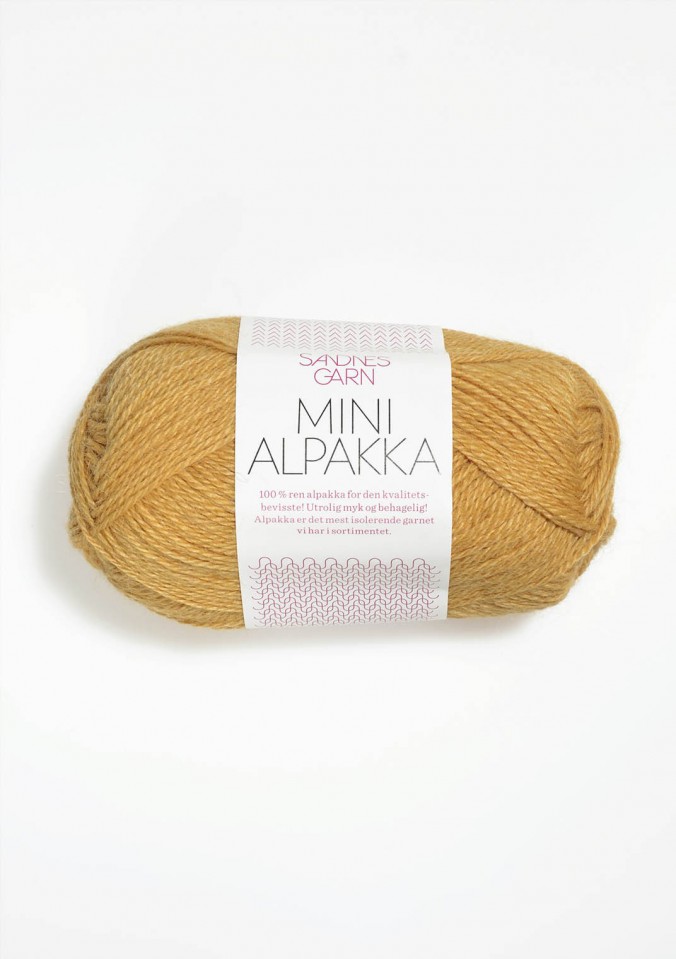 Пряжа Mini Alpakka цвет 2134, Желтый песок 