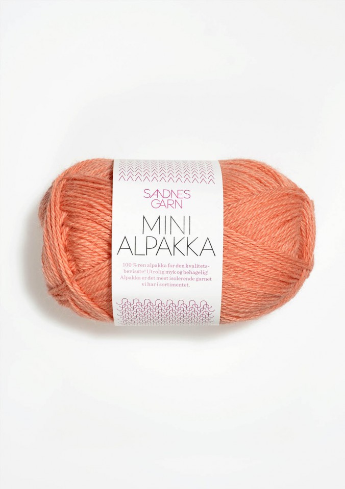 Пряжа Mini Alpakka цвет 3514, Персик 