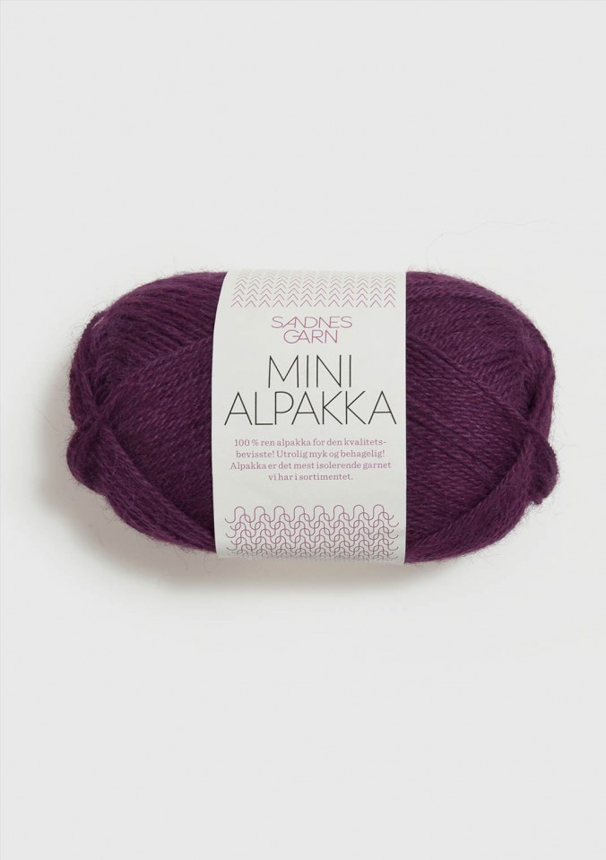 Пряжа Mini Alpakka цвет 4663, Темно - лиловый 