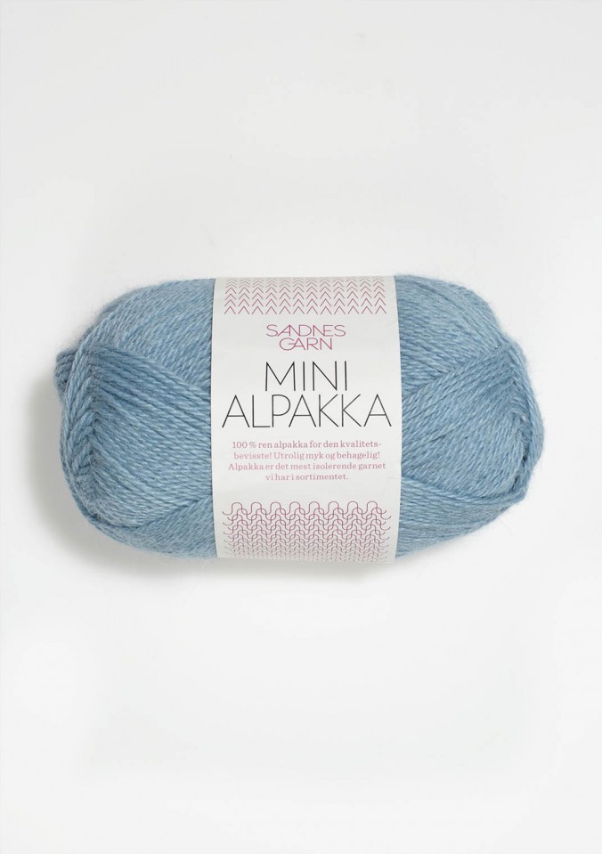 Пряжа Mini Alpakka цвет 6013, Небесно - голубой 