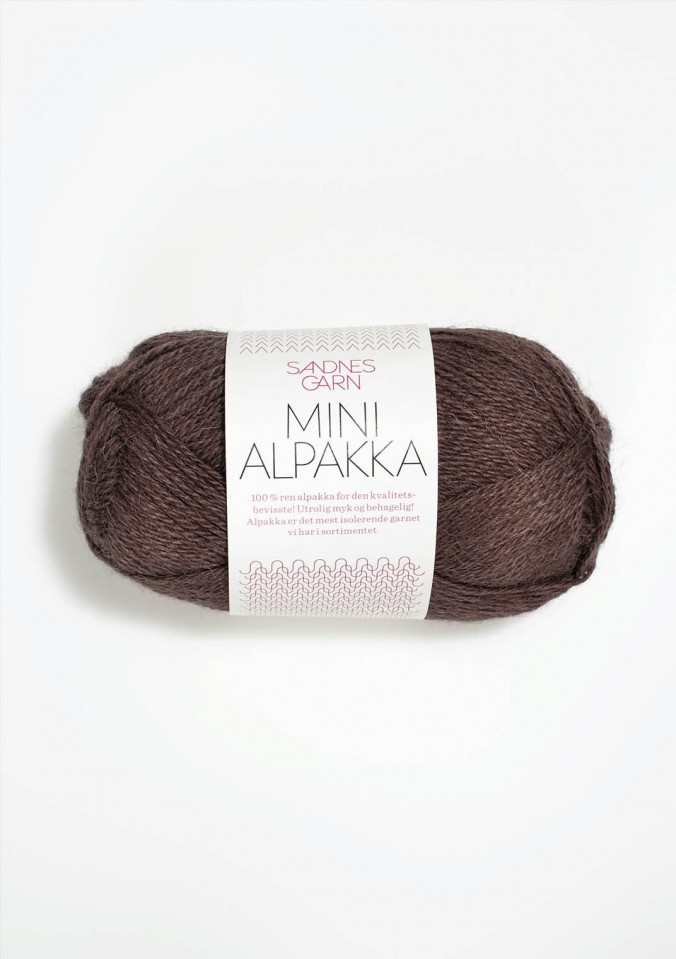 Пряжа Mini Alpakka цвет 3571, Коричневый 