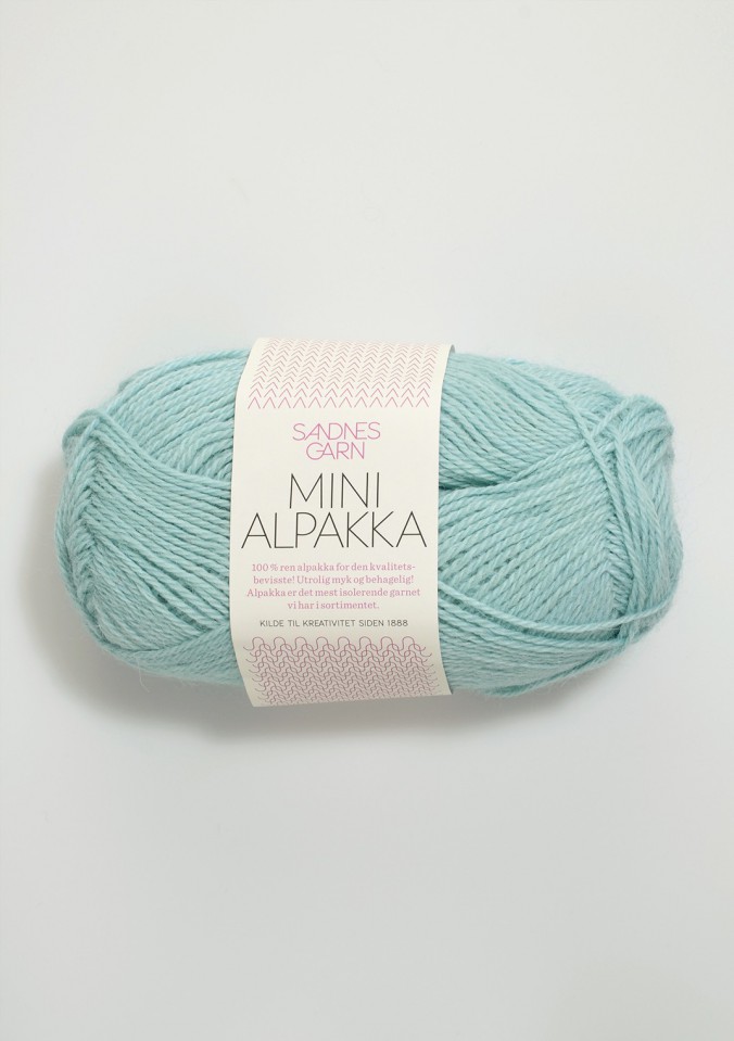 Пряжа Mini Alpakka цвет 7212, Бирюзовый - пыльный 