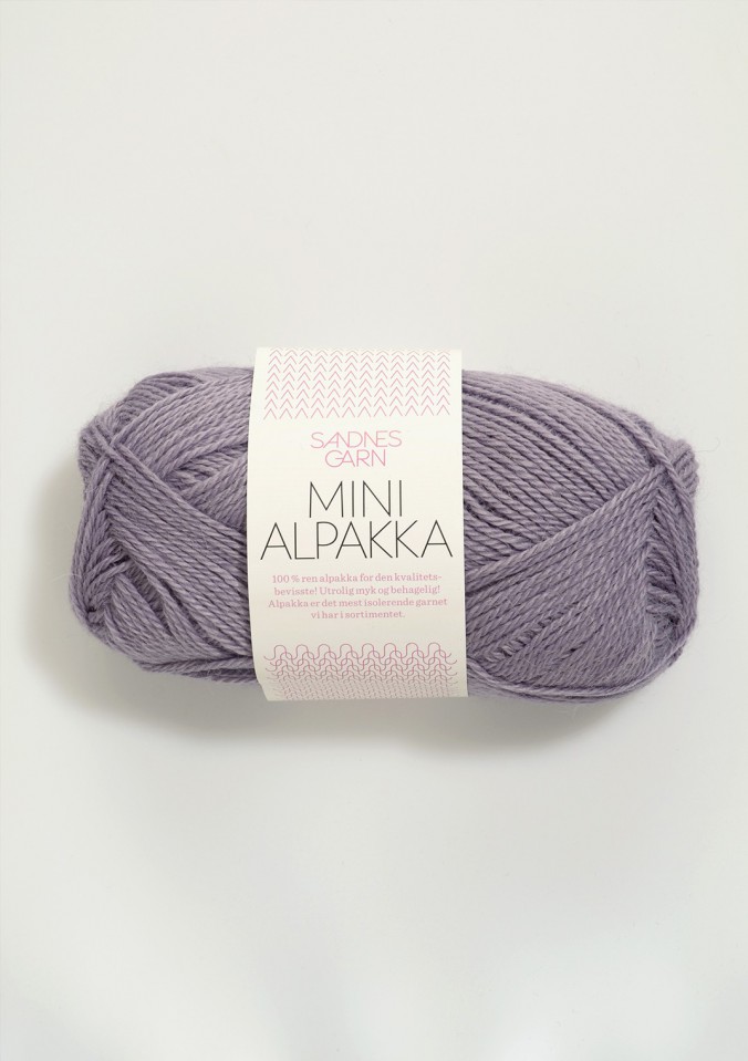 Пряжа Mini Alpakka цвет 5031, Темно - сиреневый 