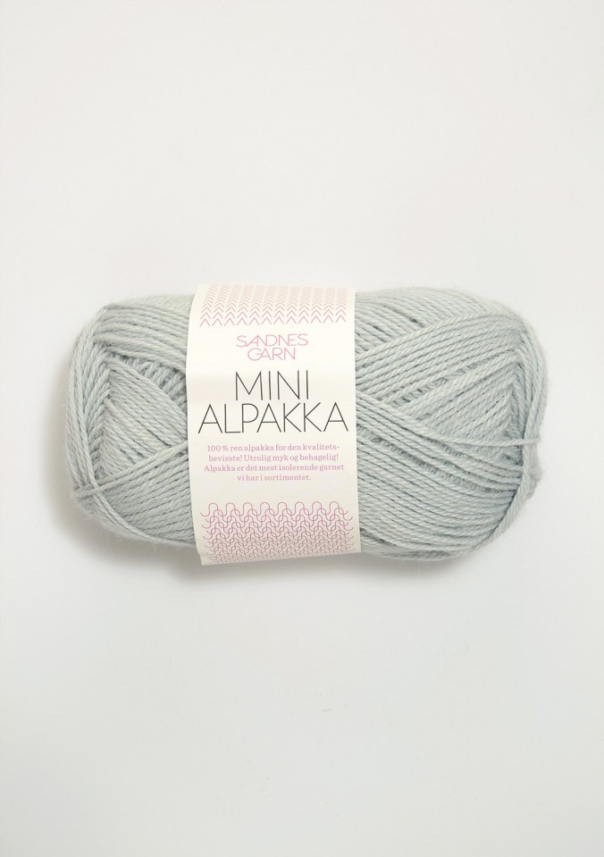 Пряжа Mini Alpakka цвет 7521, Серебристо - серый 