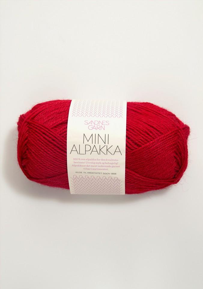 Пряжа Mini Alpakka цвет 4219, Темно - красный 