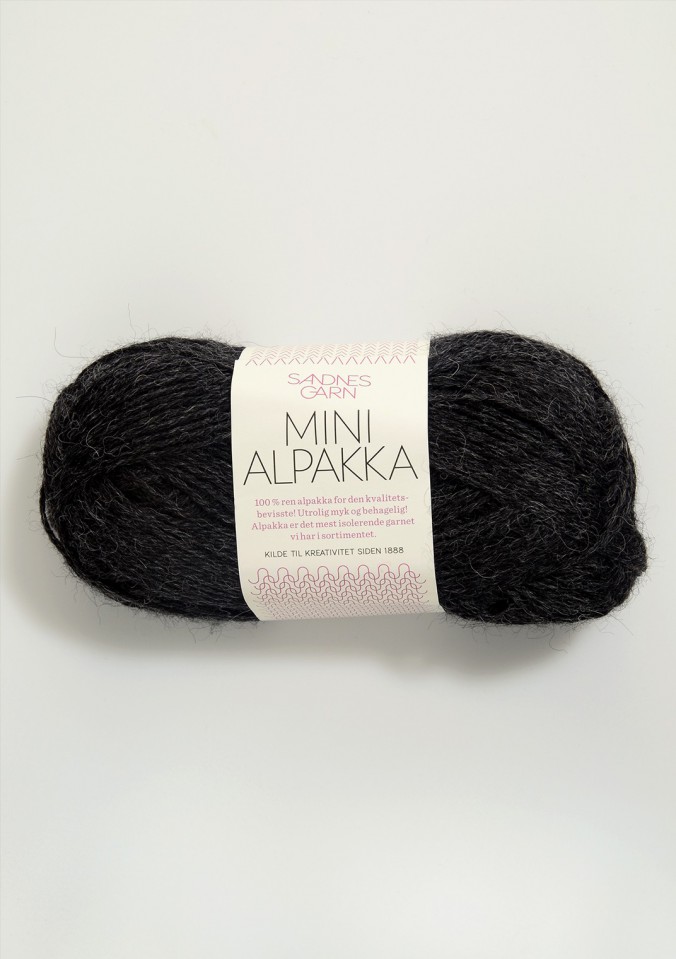 Пряжа Mini Alpakka цвет 1088, Темный маренго 