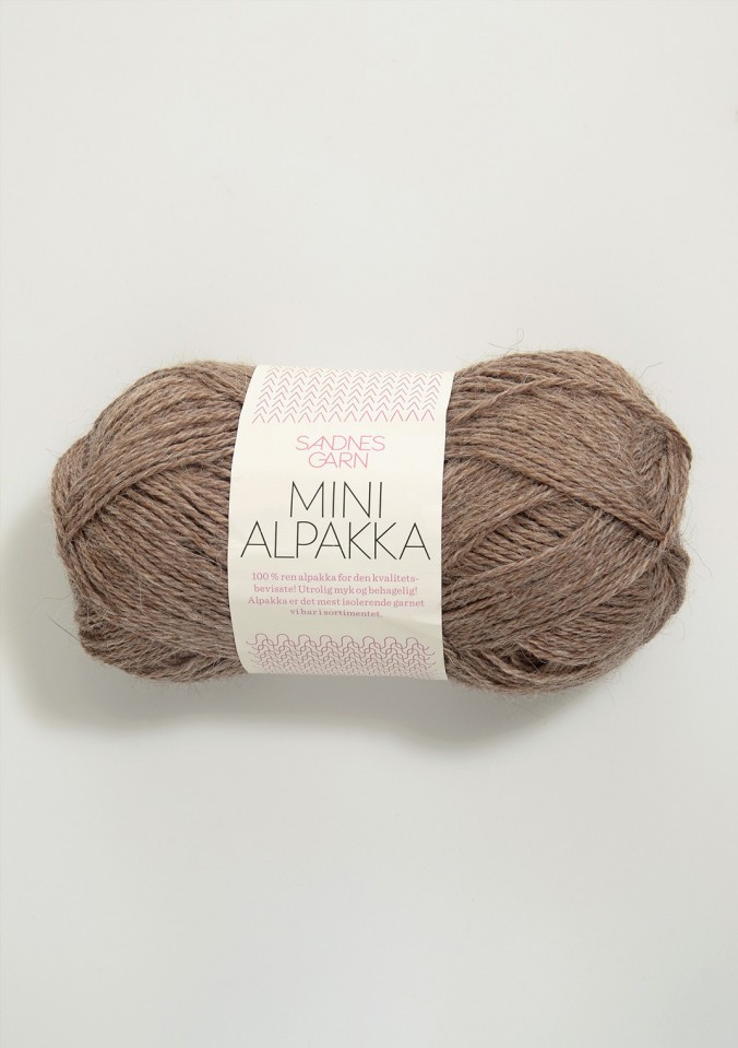 Пряжа Mini Alpakka цвет 3151, Темно - бежевый 
