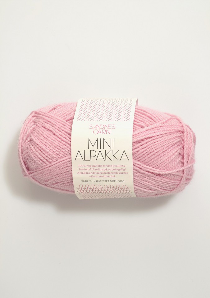 Пряжа Mini Alpakka цвет 3911, Светло - розовый 