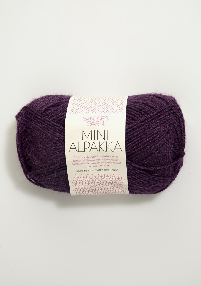 Пряжа Mini Alpakka цвет 4855, Темный вереск 