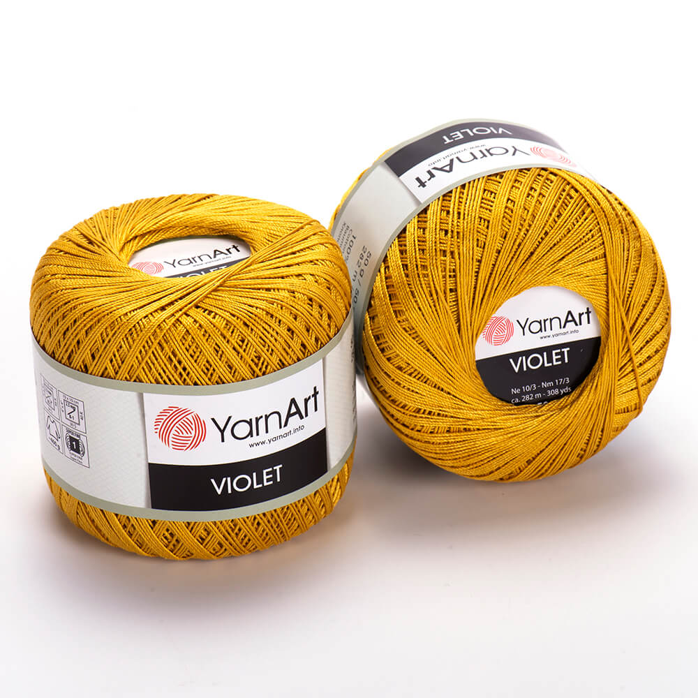 Пряжа Violet от YarnArt цвет 4940, Горчица