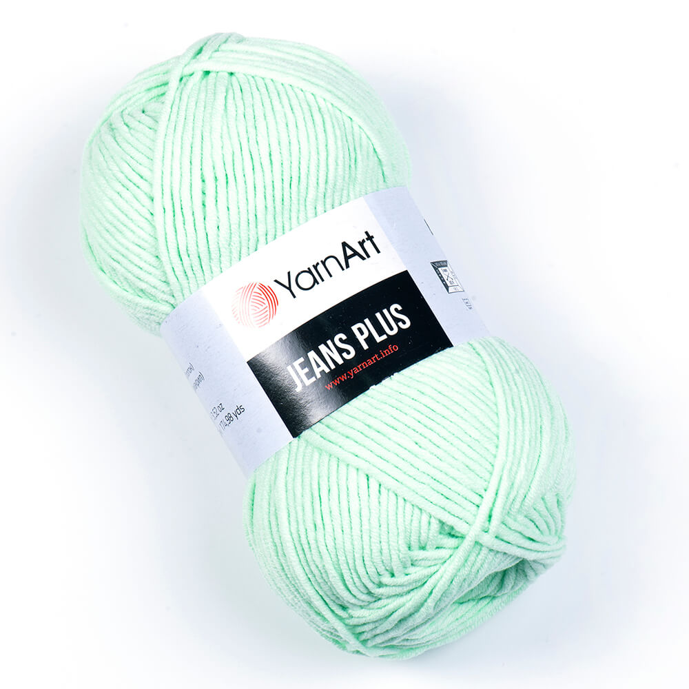 Пряжа Jeans Plus от YarnArt цвет 79, Мятный