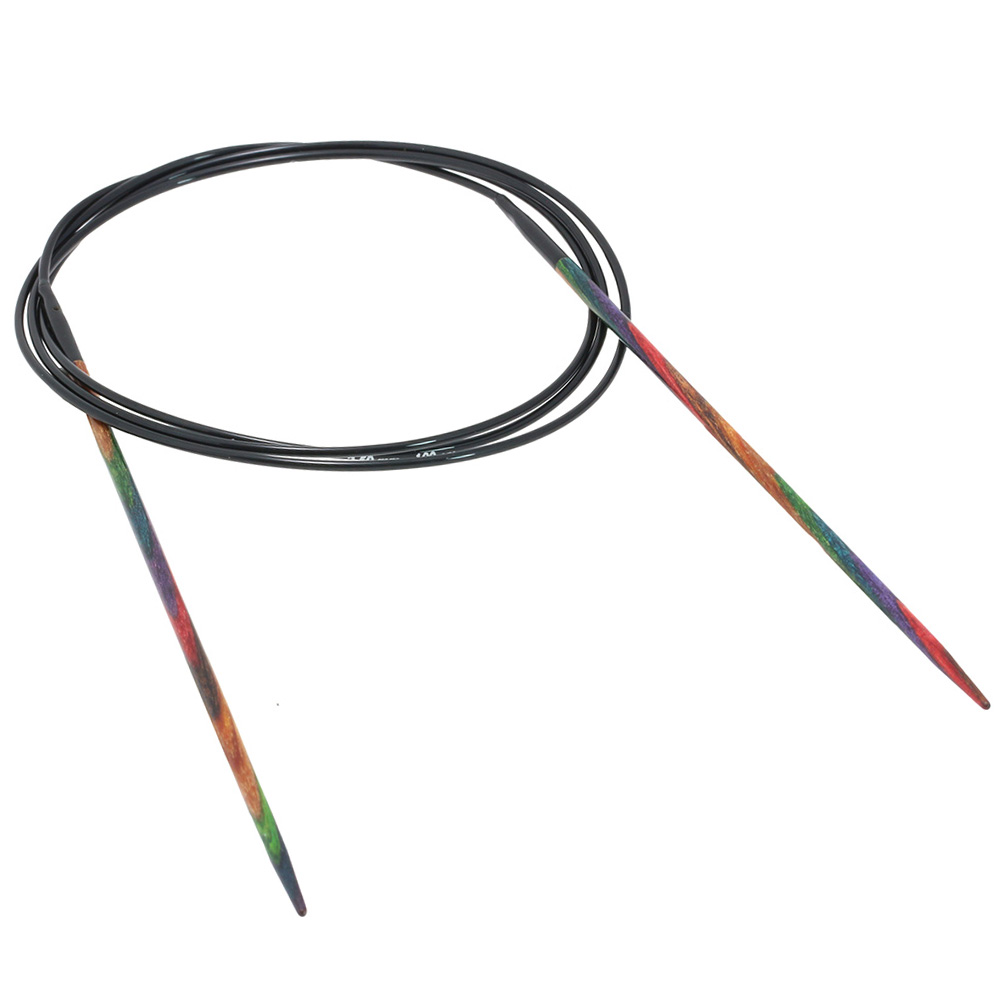 Спицы круговые дерево (цветное) 100см. от Lana Grossa - купить по отличной цене!