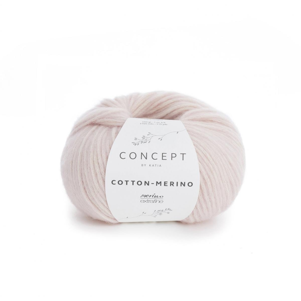 Пряжа Katia Cotton - Merino (CONCEPT by Katia) цвет 103, Сиренево - розовый