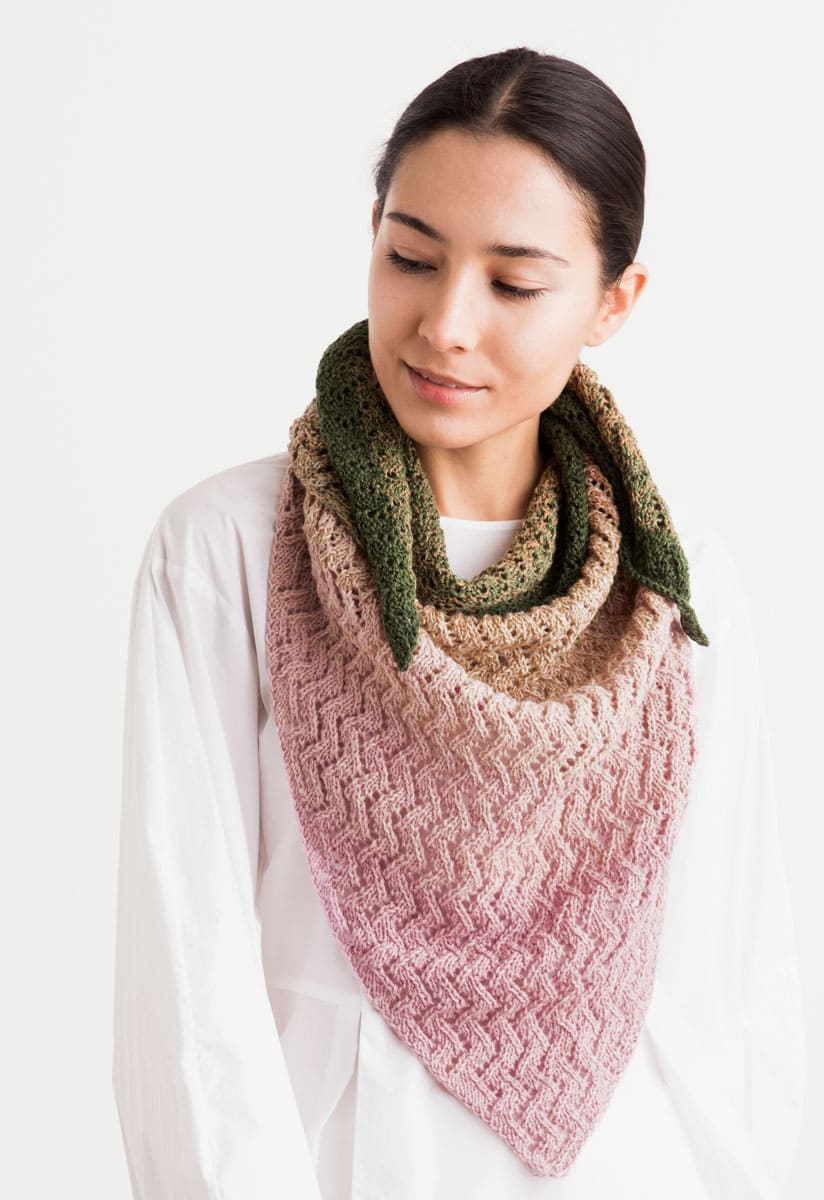Схема для вязания Платок Shades of Merino Cotton: SMC2-05 (описание) в интернет магазине klubok.club