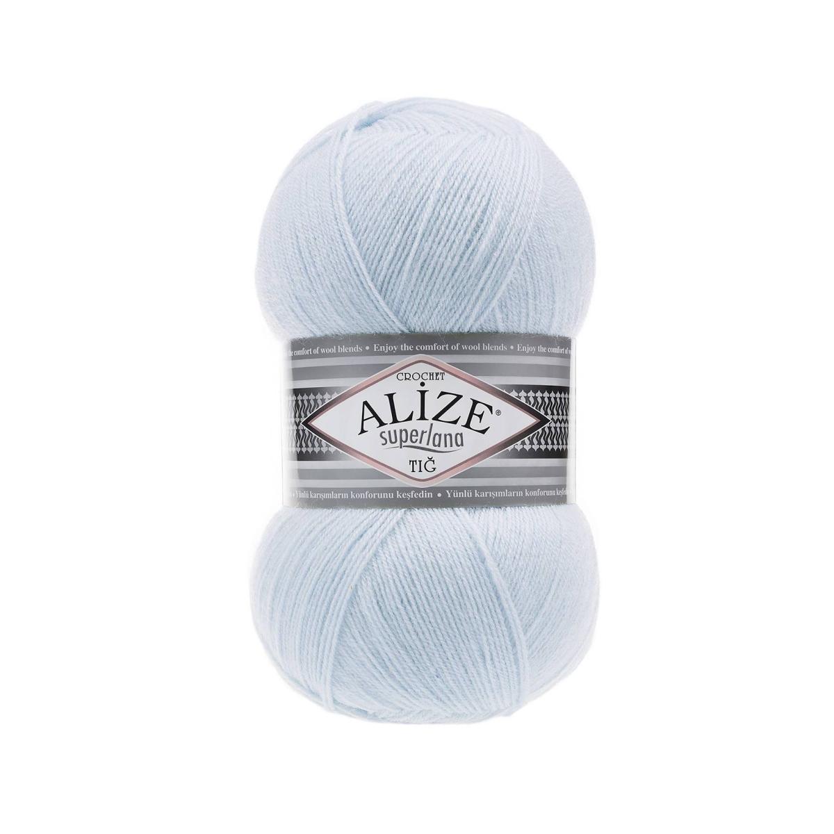 Пряжа Alize Superlana Tig цвет 384, Лунный камень