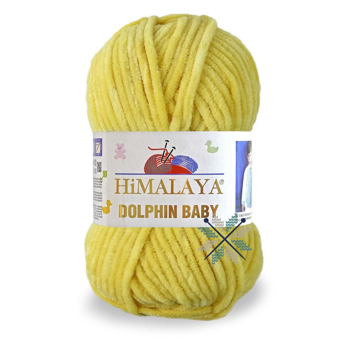 Пряжа HiMALAYA Dolphin Baby цвет 80313, Желтый