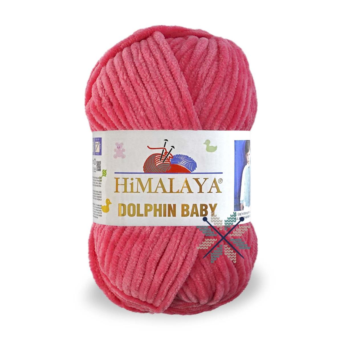 Пряжа HiMALAYA Dolphin Baby цвет 80324, Ярко - розовый