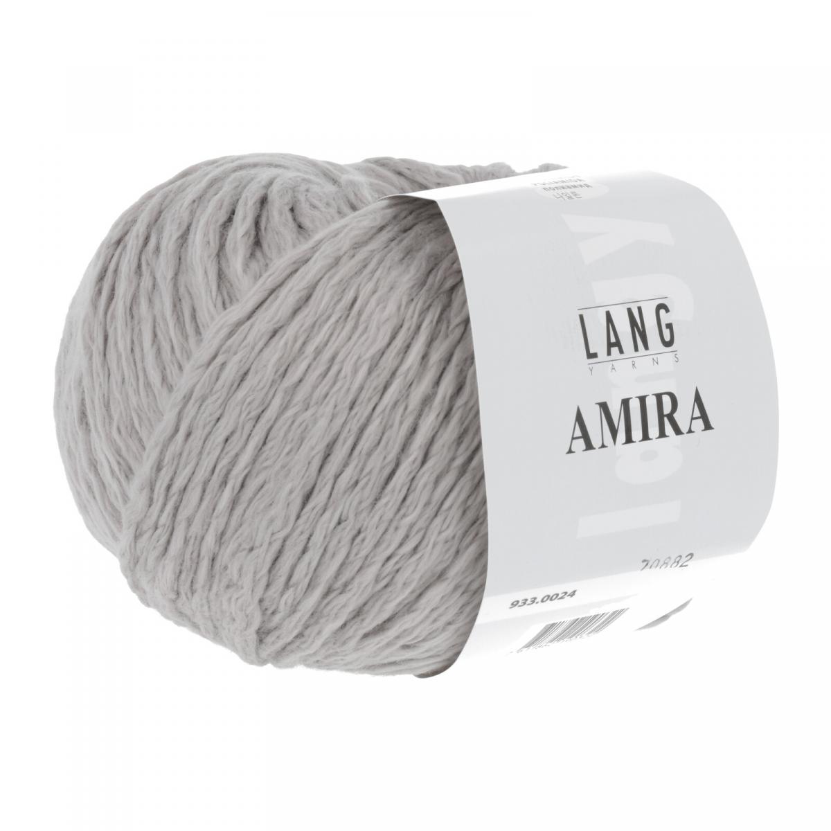 Пряжа Lang Yarns Amira цвет 0024, Серый
