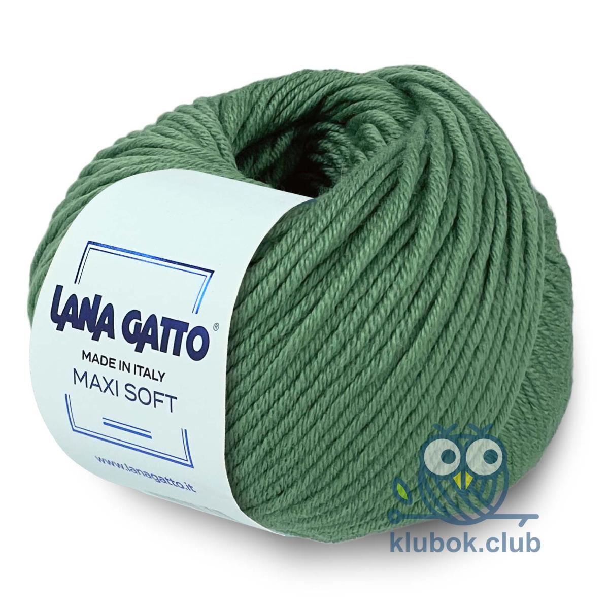 Пряжа Lana Gatto Maxi Soft цвет 14602, Папоротник