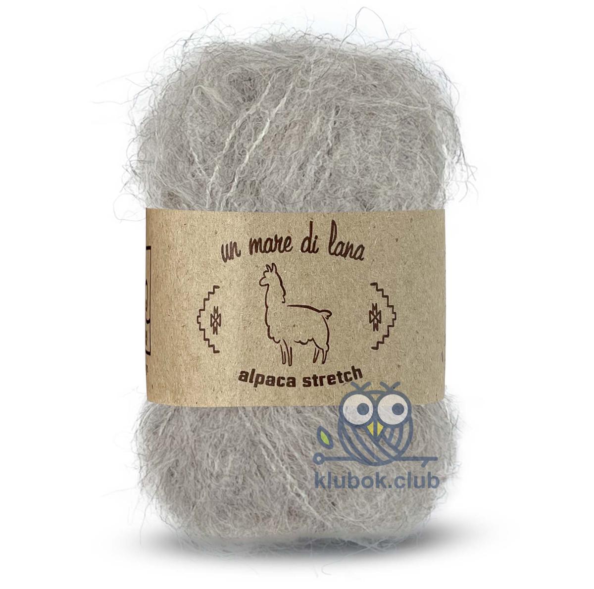 Пряжа Wool sea Alpaca Stretch цвет 007, Лен