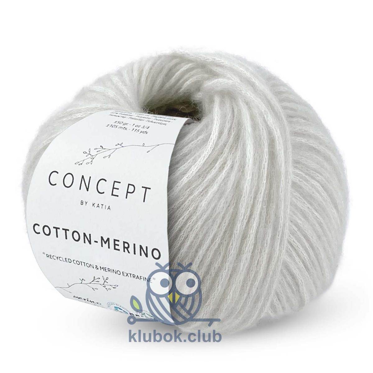 Пряжа Katia Cotton - Merino (CONCEPT by Katia) цвет 141, Речной жемчуг