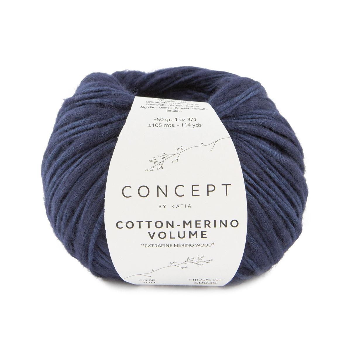 Пряжа Katia Cotton-Merino Volume 