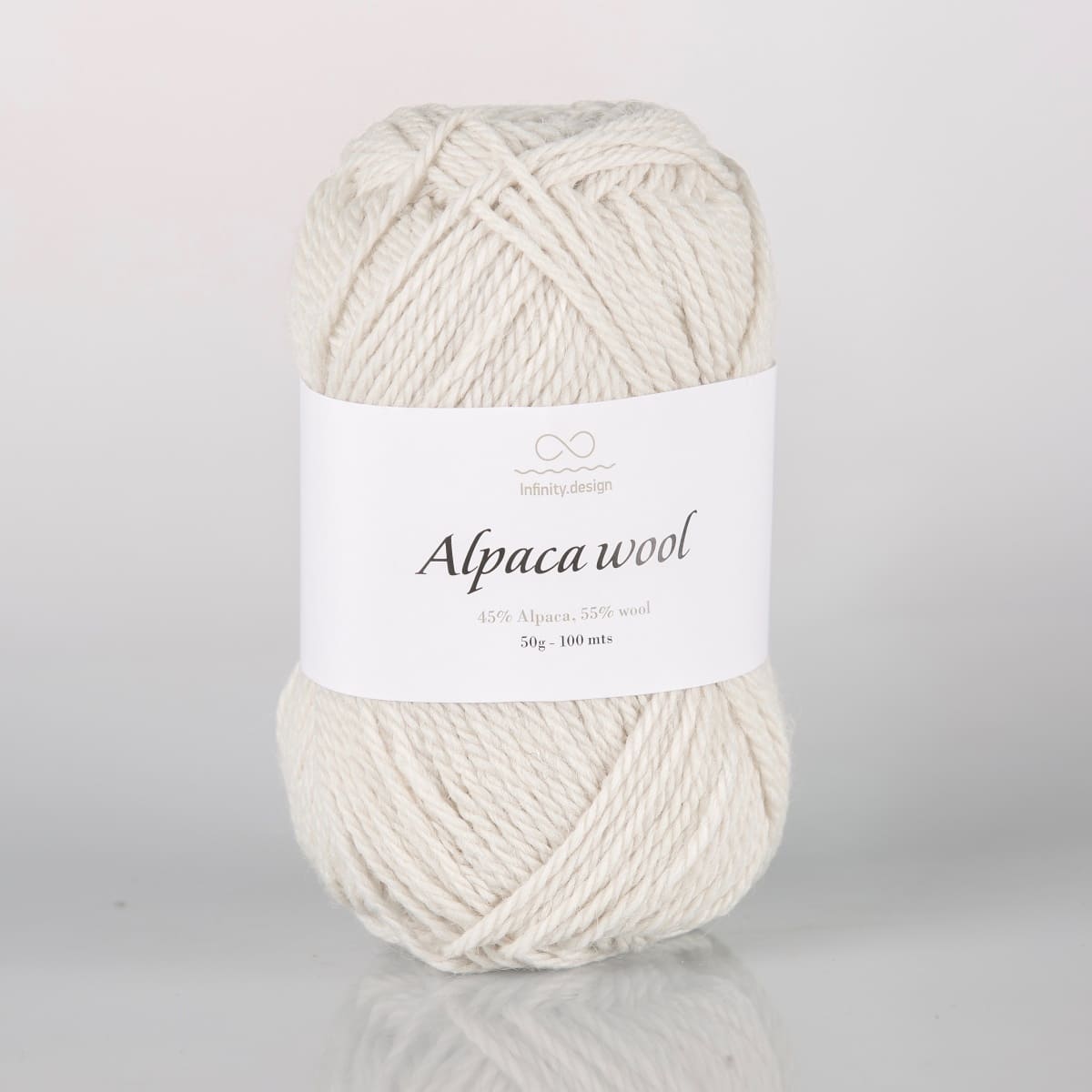 Пряжа Infinity Alpaca Wool цвет 2320, Суровый