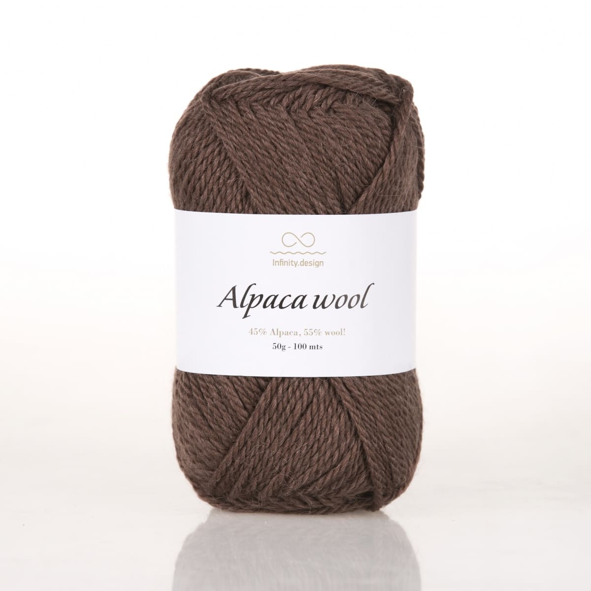Пряжа Infinity Alpaca Wool цвет 3161, Коричневый