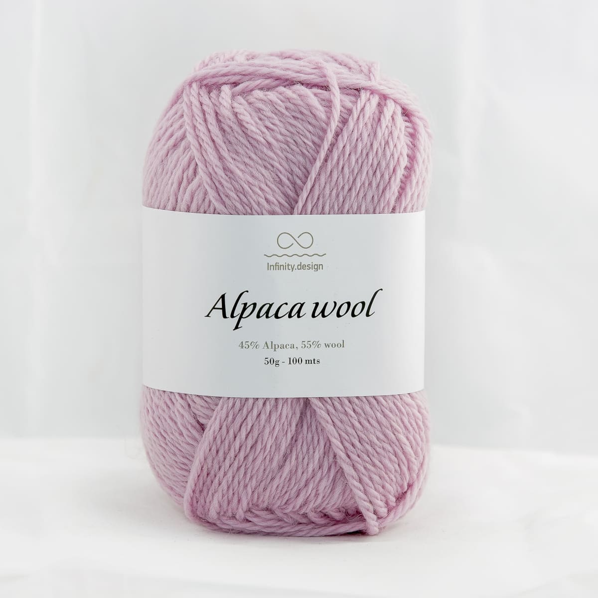 Пряжа Infinity Alpaca Wool цвет 5002, Светло - сиреневый