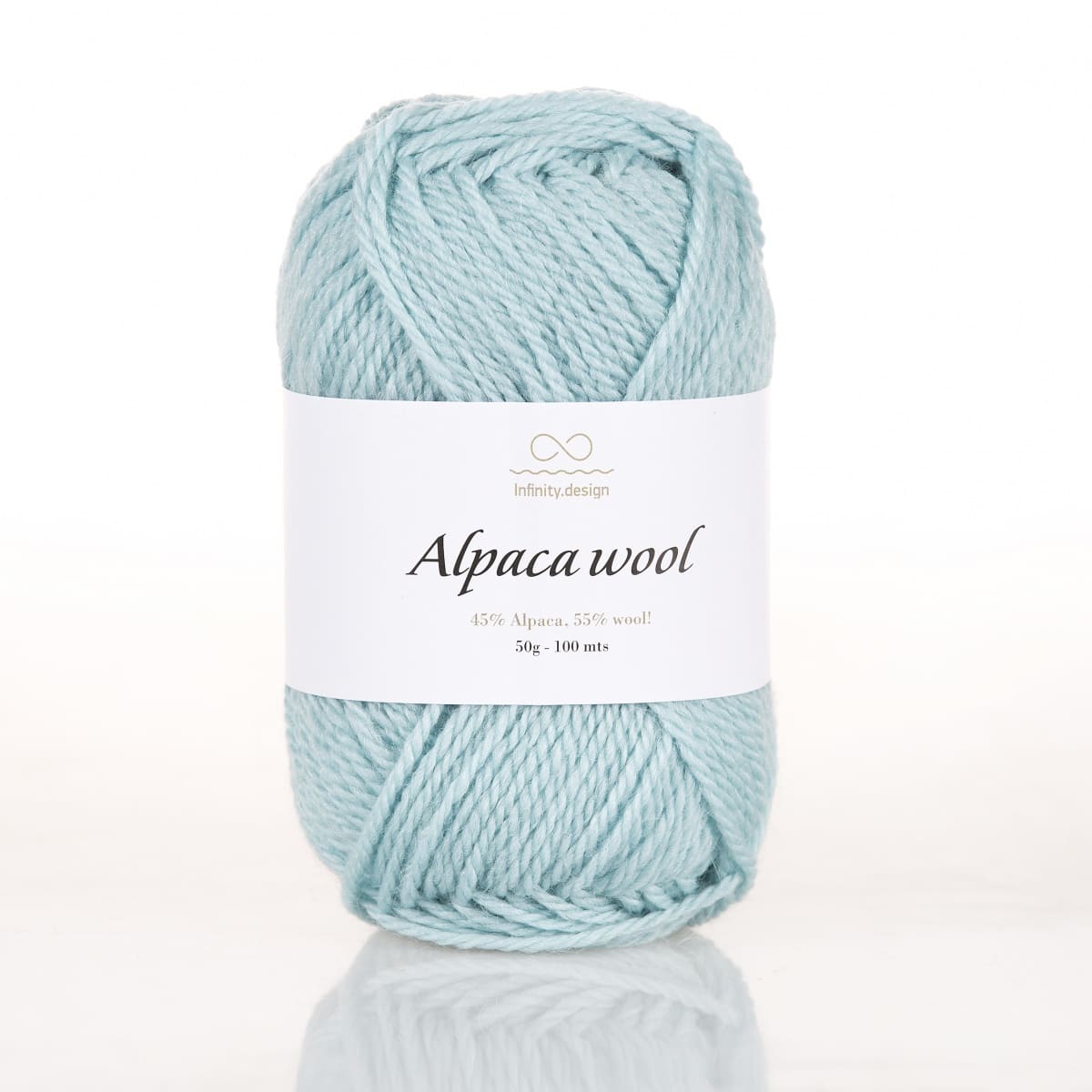 Пряжа Infinity Alpaca Wool цвет 7212, Светлая бирюза