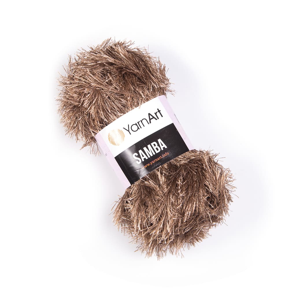 Пряжа Samba от YarnArt цвет 199, Коричневый цвет корицы