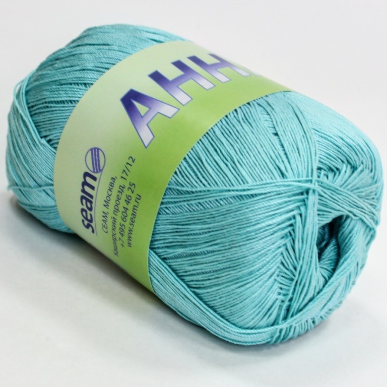 Пряжа Seam Анна 16 цвет 357, Зеленая бирюза