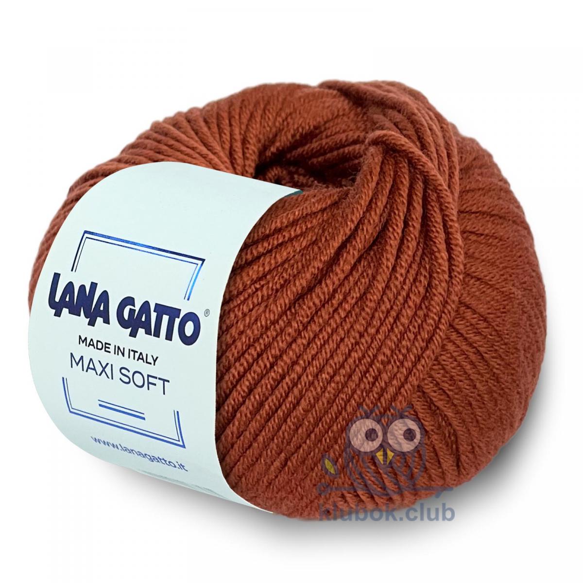 Пряжа Lana Gatto Maxi Soft цвет 13737, Орех
