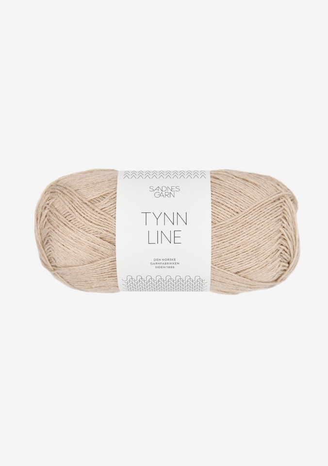 Пряжа Tynn Line цвет 3021, Beige, Светло - бежевый 