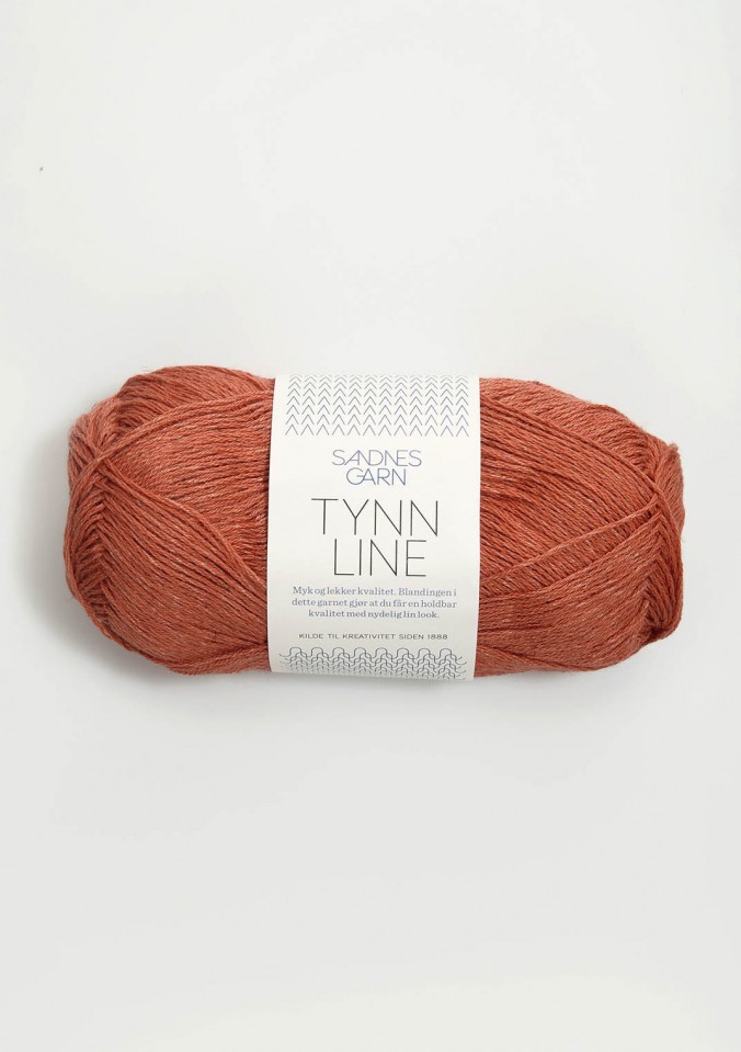 Пряжа Tynn Line цвет 4234, Terrakotta 