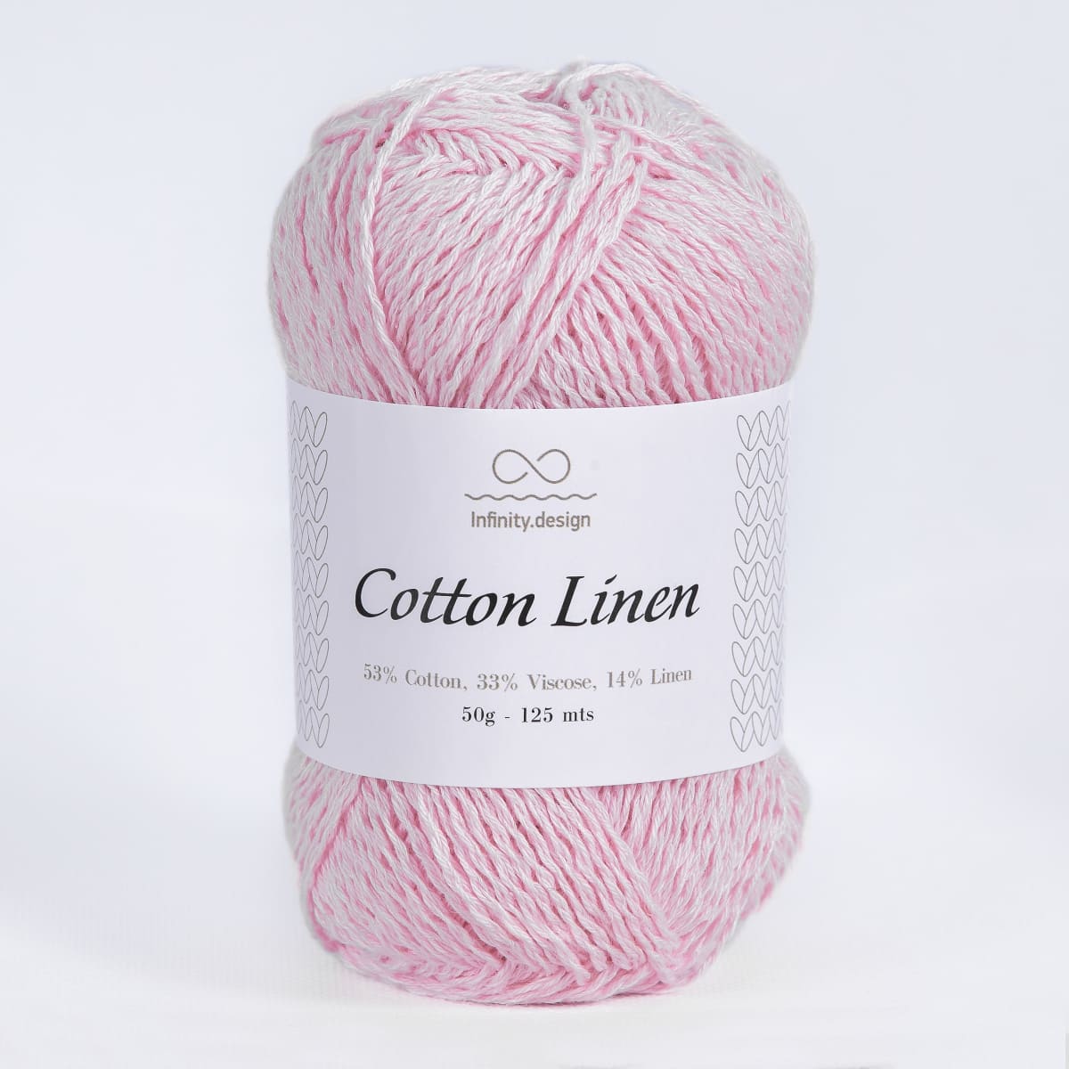 Пряжа Infinity Cotton Linen цвет 4302, Light Pink