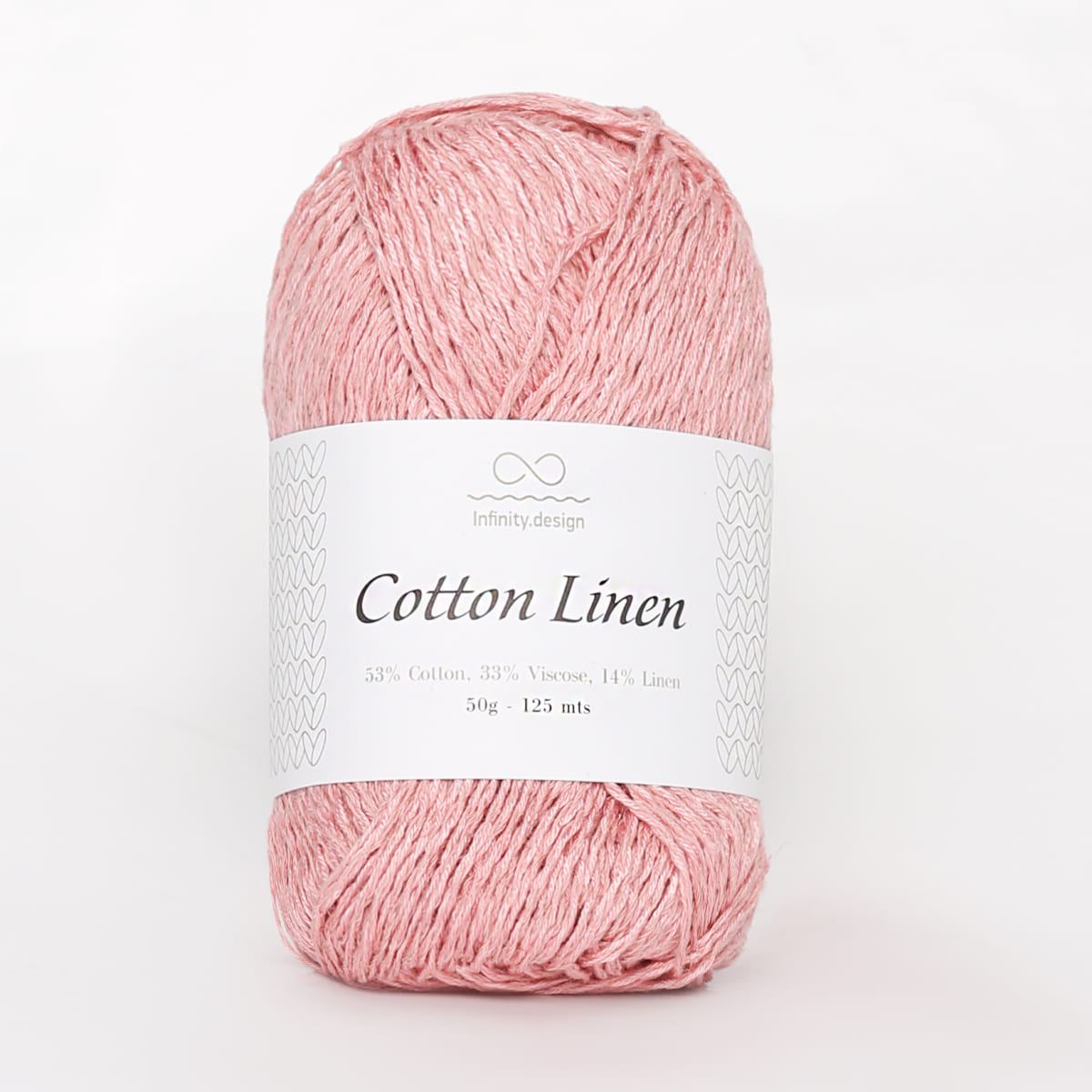 Пряжа Infinity Cotton Linen цвет 4323, Pink
