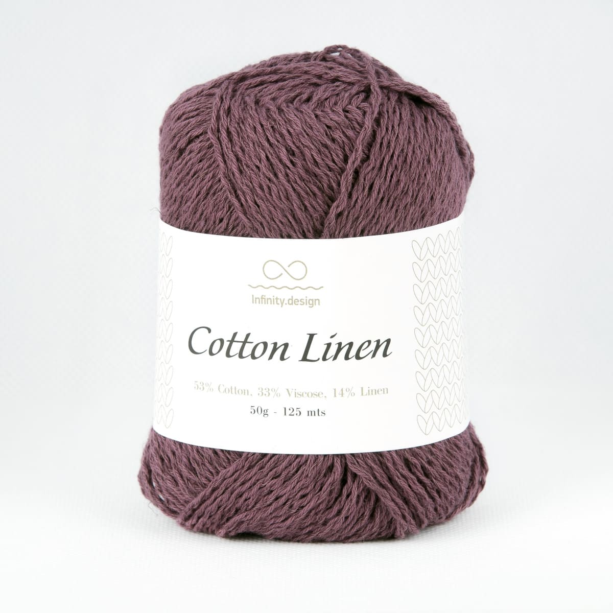 Пряжа Infinity Cotton Linen цвет 4362, Raisin