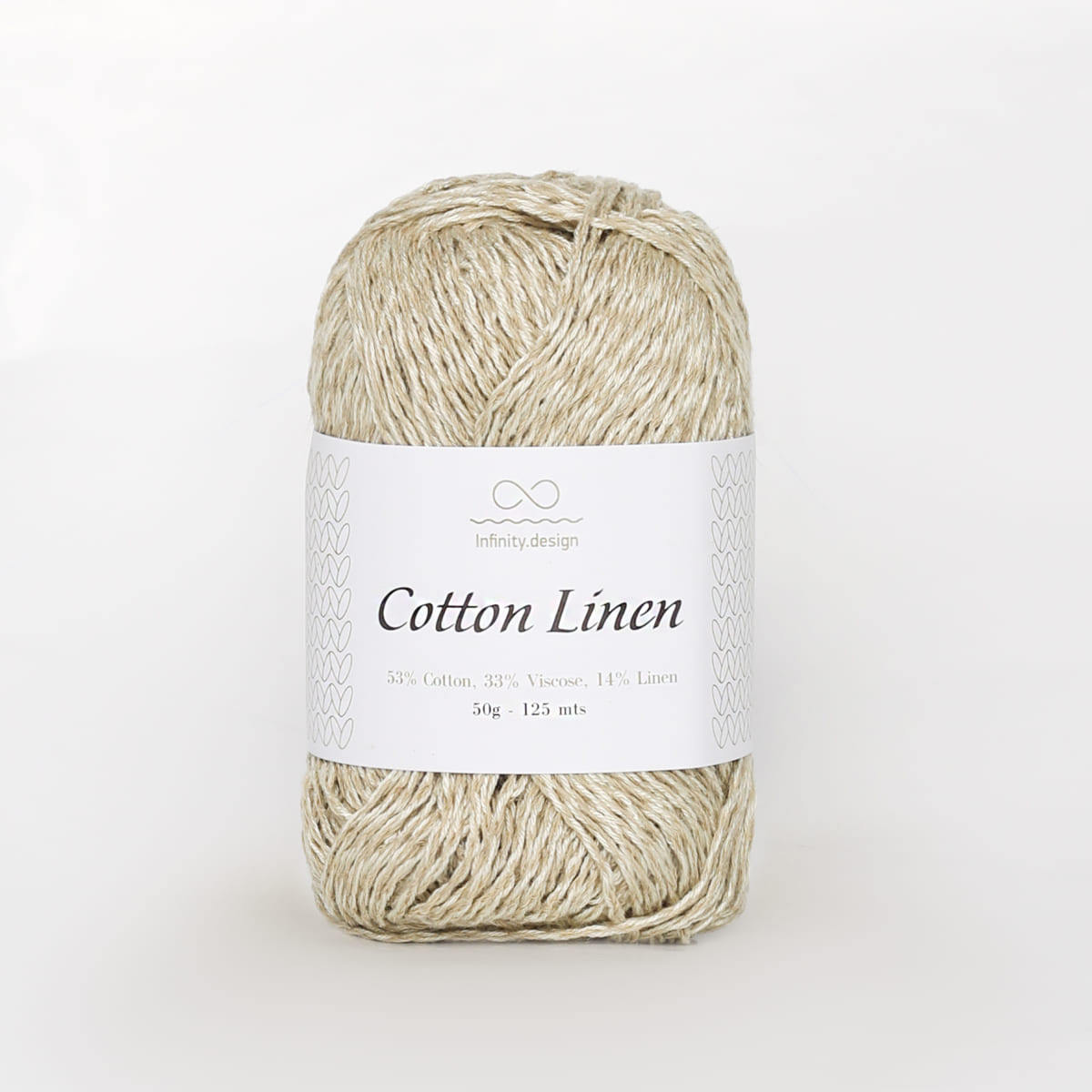 Пряжа Infinity Cotton Linen цвет 9822, Light Chinos Green