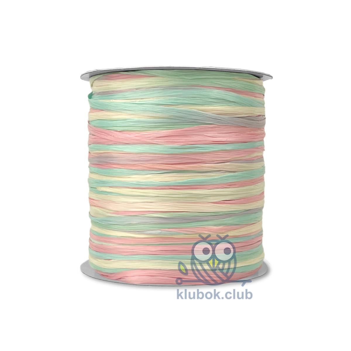 Пряжа рафия Wellmay Raffia Ispie цвет SD1, Bubble kiss