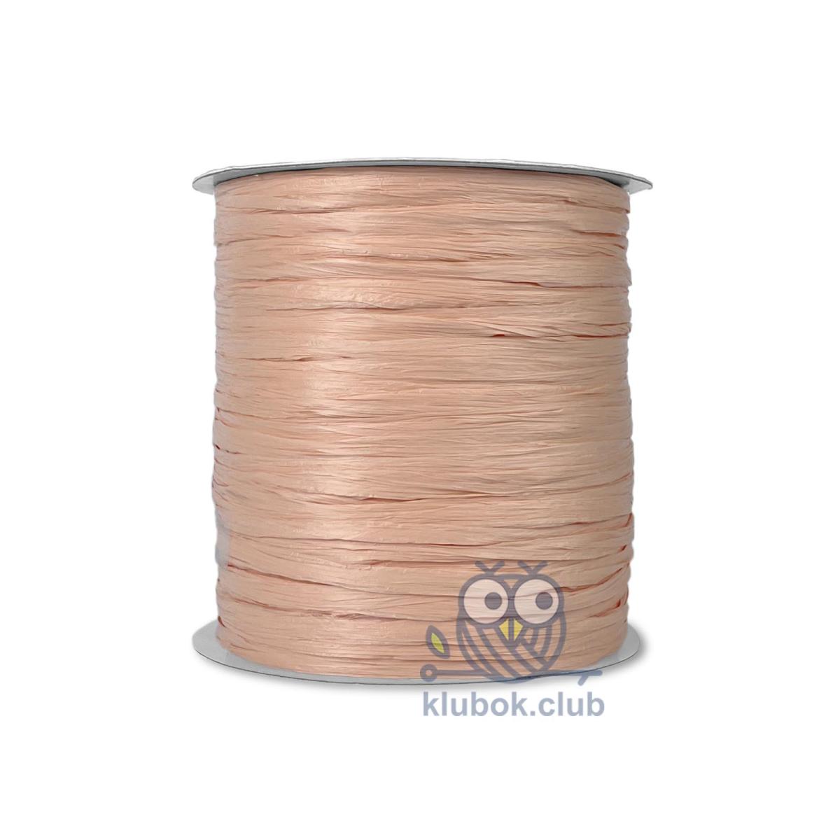 Пряжа рафия Wellmay Raffia Ispie цвет D473, Peach, Персик купить в klubok.club