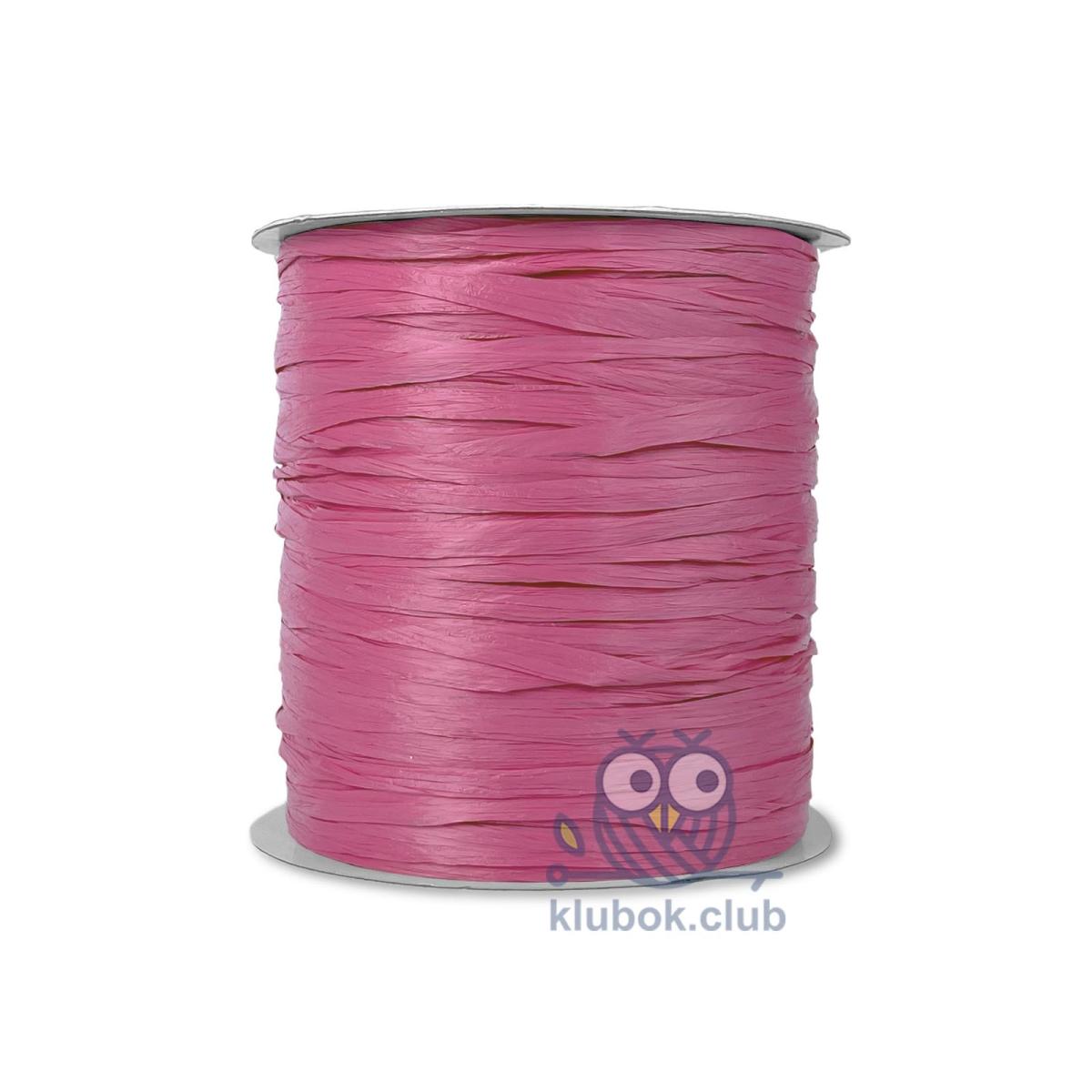 Пряжа рафия Wellmay Raffia Ispie цвет 7491301, Strawberry (Клубника)
