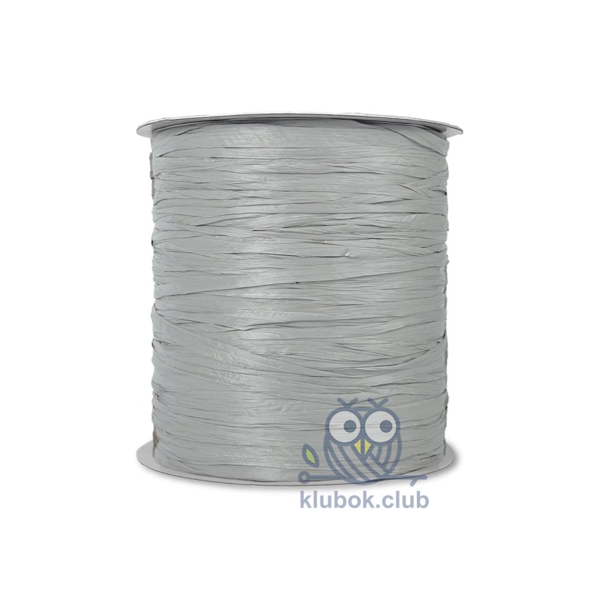 Пряжа рафия Wellmay Raffia Ispie цвет 74920, Dandelion (Серый)