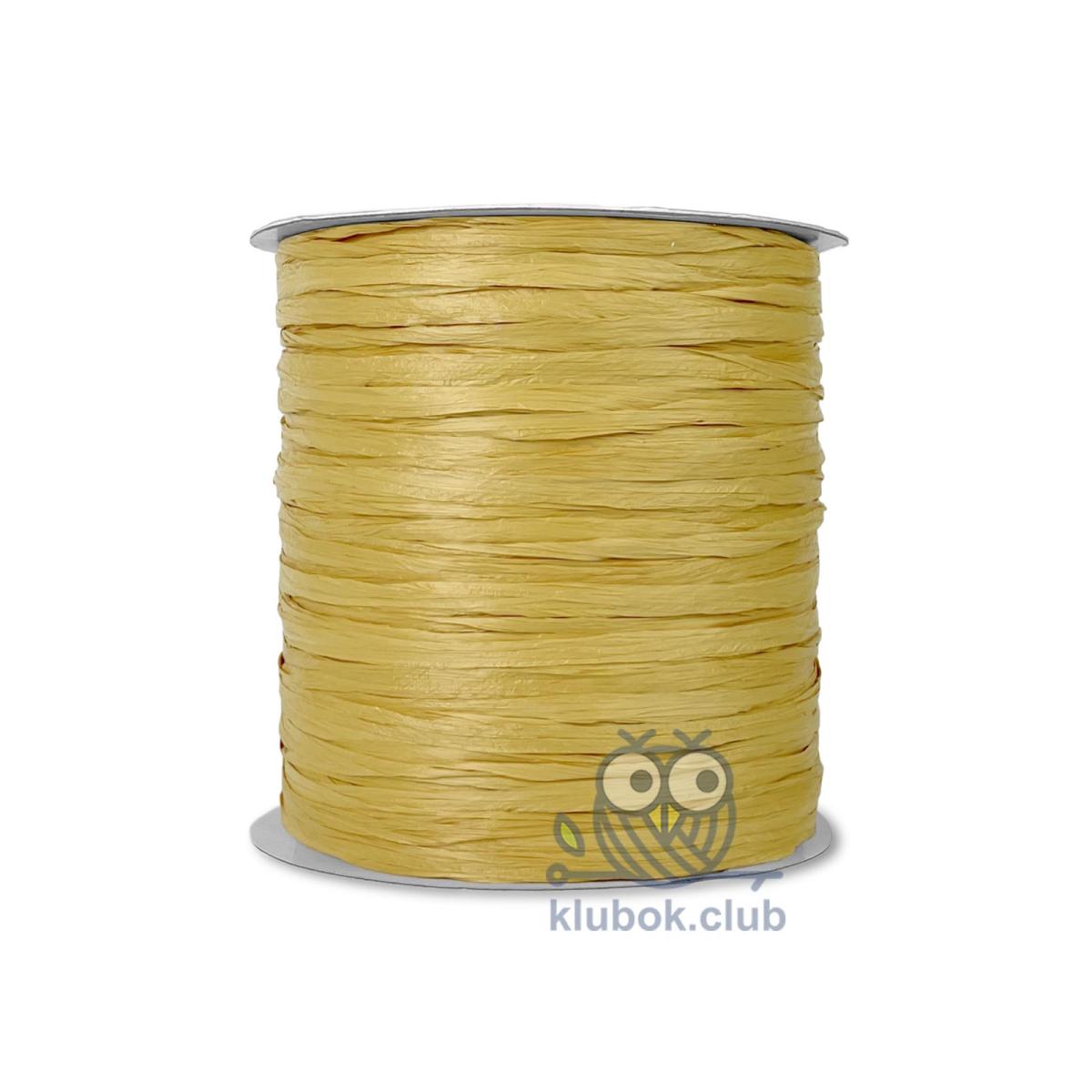 Пряжа рафия Wellmay Raffia Ispie цвет 165C, Turmeric, Куркума купить в klubok.club