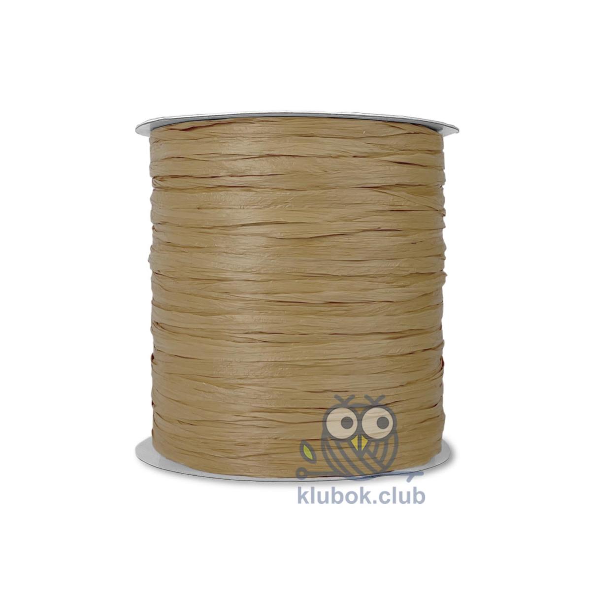 Пряжа рафия Wellmay Raffia Ispie цвет 7498701, Kraft (Крафт)